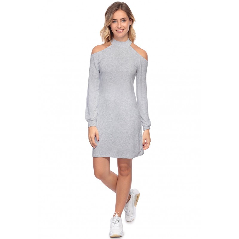 Robe midi manches longues épaules nues GYPSO Robe midi manches longues épaules nues GYPSO