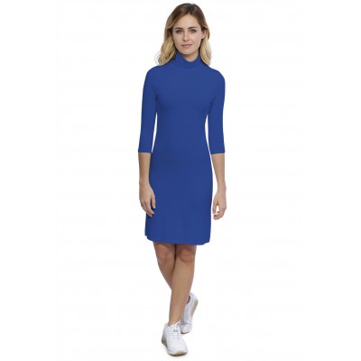 Robe col roulé manches 3-4 en modal CINDY19