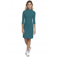 Robe col roulé manches 3-4 en modal CINDY19