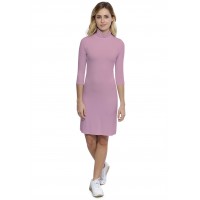 Robe col roulé manches 3-4 en modal CINDY19