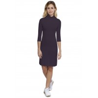 Robe col roulé manches 3-4 en modal CINDY19
