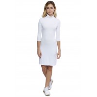 Robe col roulé manches 3-4 en modal CINDY19
