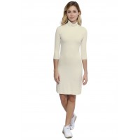 Robe col roulé manches 3-4 en modal CINDY19