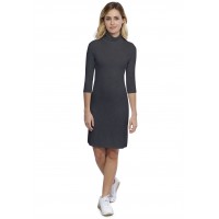 Robe col roulé manches 3-4 en modal CINDY19