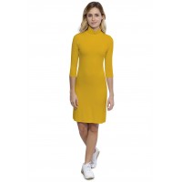 Robe col roulé manches 3-4 en modal CINDY19