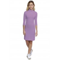 Robe col roulé manches 3-4 en modal CINDY19