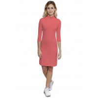 Robe col roulé manches 3-4 en modal CINDY19