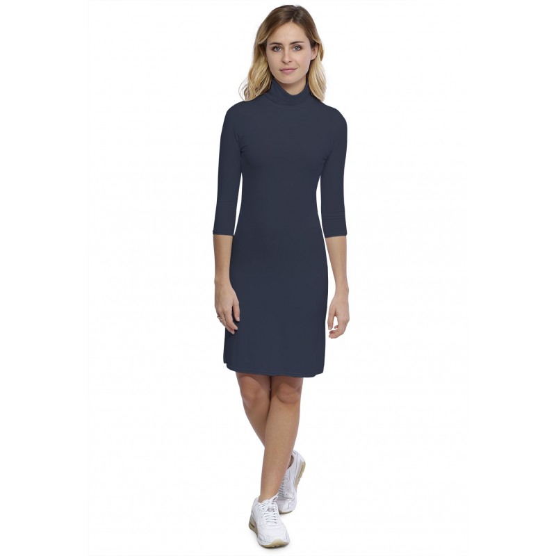 Robe col roulé manches 3-4 en modal CINDY19 Robe col roulé manches 3-4 en modal CINDY19