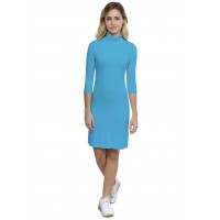 Robe col roulé manches 3-4 en modal CINDY19