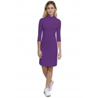 Robe col roulé manches 3-4 en modal CINDY19