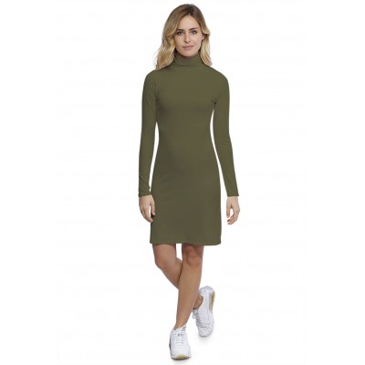 Robe col roulé manches longues en modal CINDY20