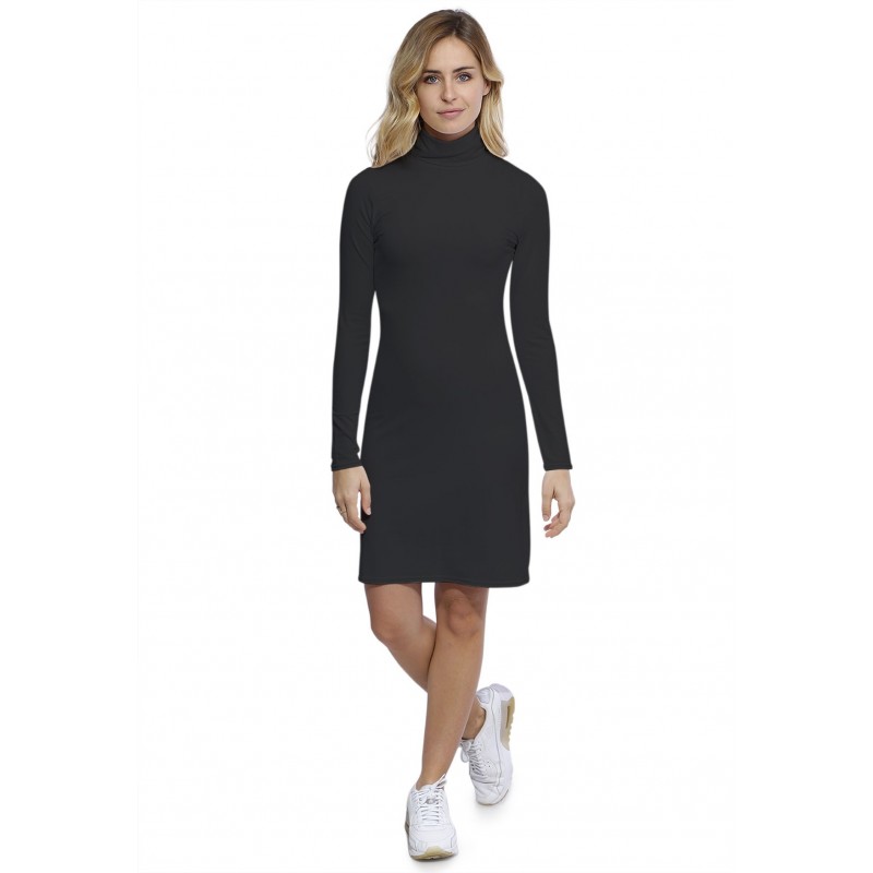 Robe col roulé manches longues en modal CINDY20 Robe col roulé manches longues en modal CINDY20