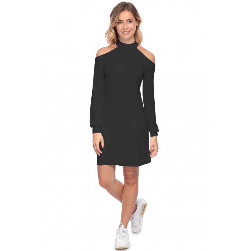 Robe midi manches longues épaules nues GYPSO Robe midi manches longues épaules nues GYPSO