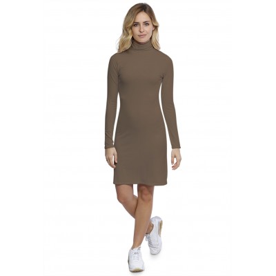 Robe col roulé manches longues en modal CINDY20