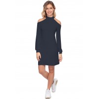 Robe midi manches longues épaules nues GYPSO