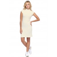 Robe col montant manches courtes capes en modal PENNY17