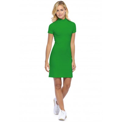 Robe col montant manches courtes en modal PENNY18