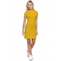 Robe col montant manches courtes en modal PENNY18