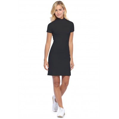 Robe col montant manches courtes en modal PENNY18