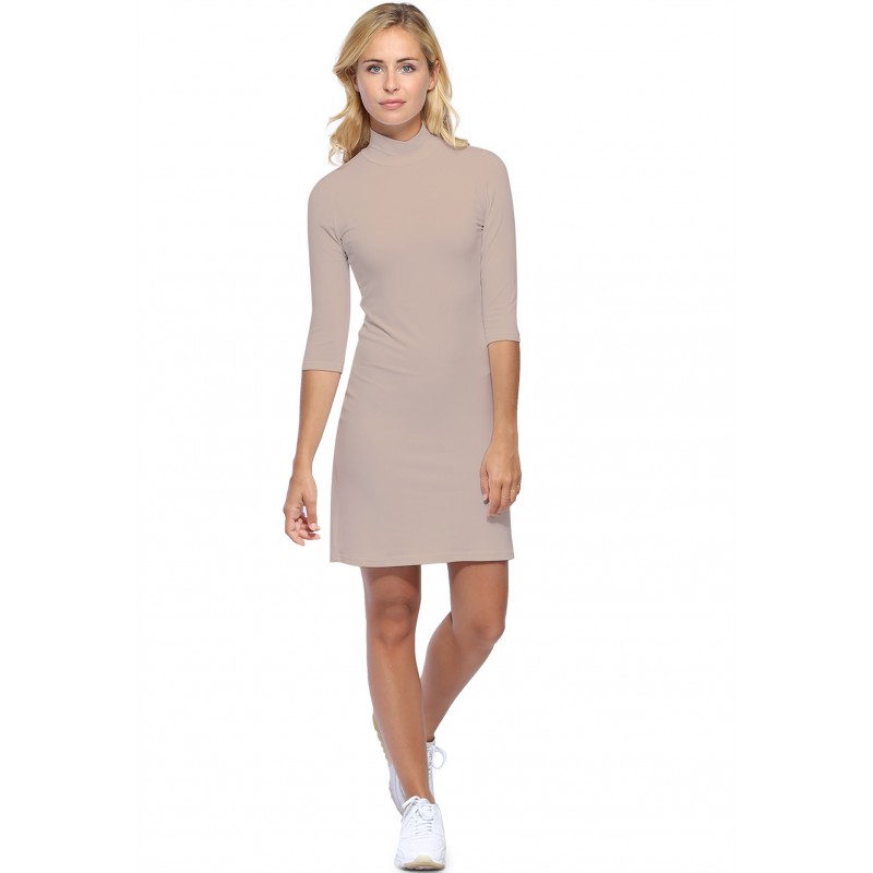 Robe col montant manches 3-4 en modal PENNY19 Robe col montant manches 3-4 en modal PENNY19