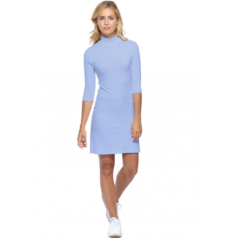 Robe col montant manches 3-4 en modal PENNY19 Robe col montant manches 3-4 en modal PENNY19