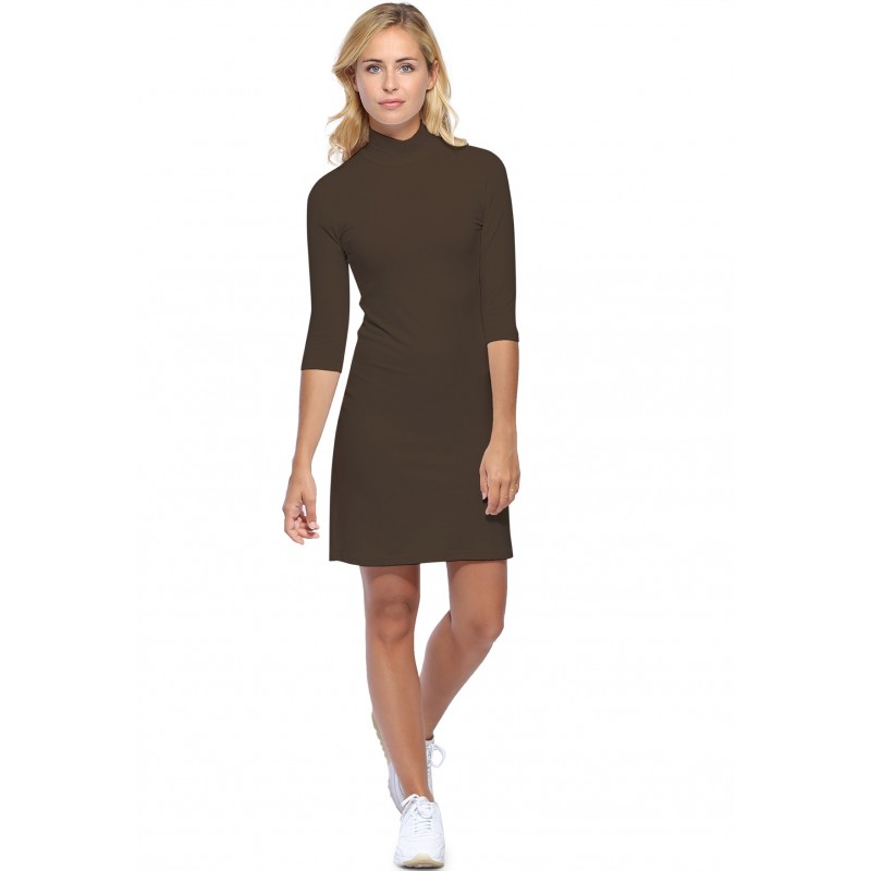 Robe col montant manches 3-4 en modal PENNY19 Robe col montant manches 3-4 en modal PENNY19