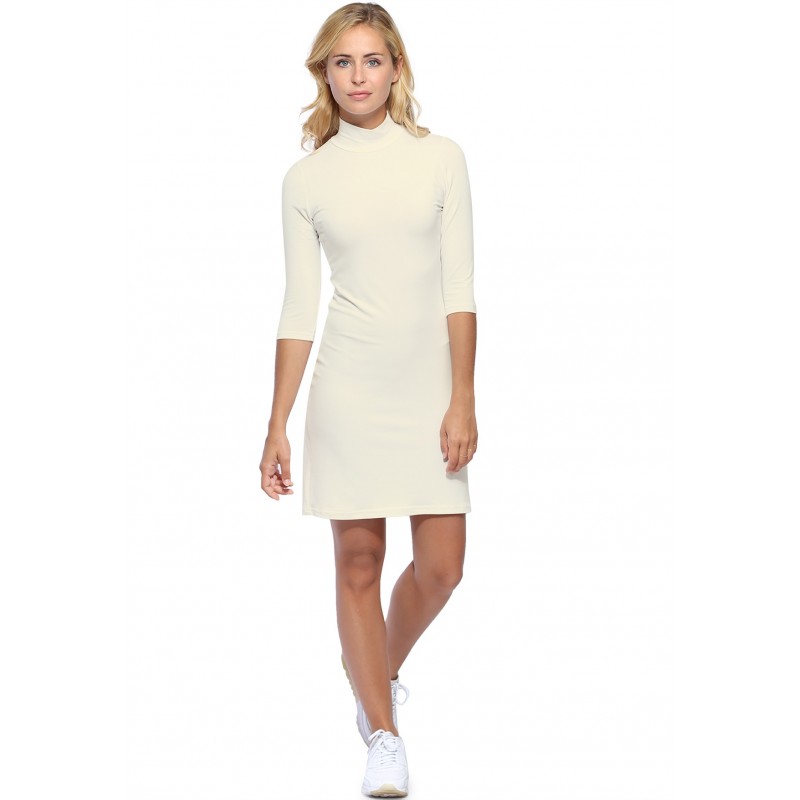 Robe col montant manches 3-4 en modal PENNY19 Robe col montant manches 3-4 en modal PENNY19