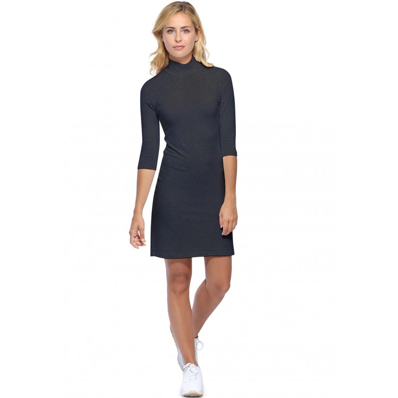 Robe col montant manches 3-4 en modal PENNY19 Robe col montant manches 3-4 en modal PENNY19
