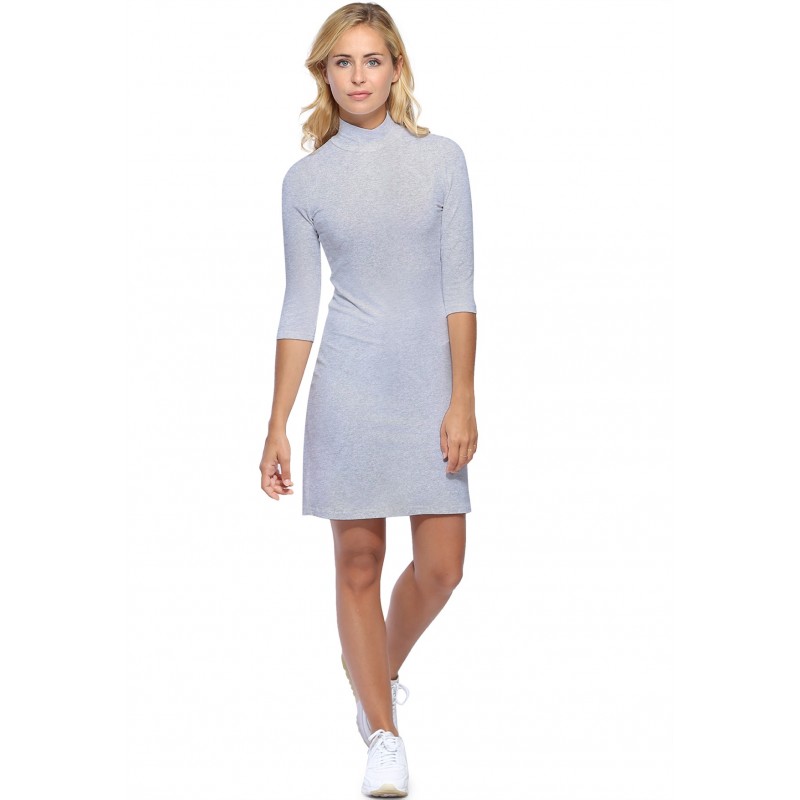 Robe col montant manches 3-4 en modal PENNY19 Robe col montant manches 3-4 en modal PENNY19