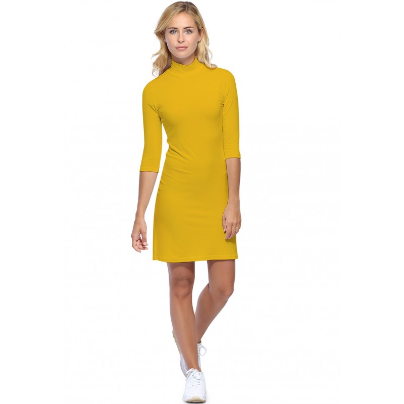 Robe col montant manches 3-4 en modal PENNY19 Robe col montant manches 3-4 en modal PENNY19