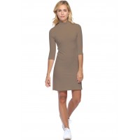 Robe col montant manches 3-4 en modal PENNY19
