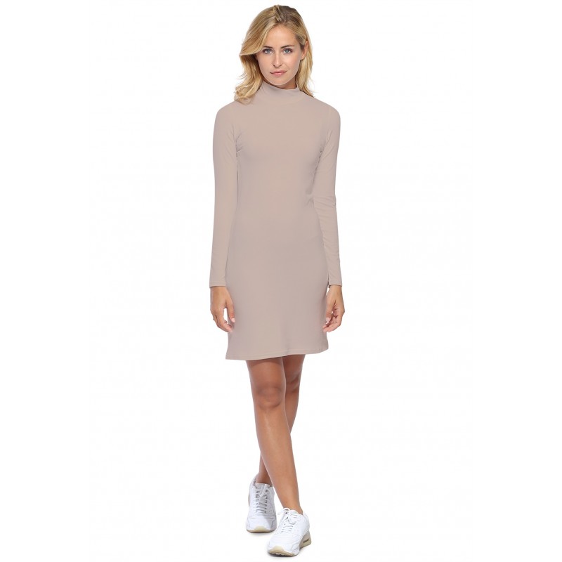Robe col montant manches longues en maille modal PENNY20 Robe col montant manches longues en maille modal PENNY20