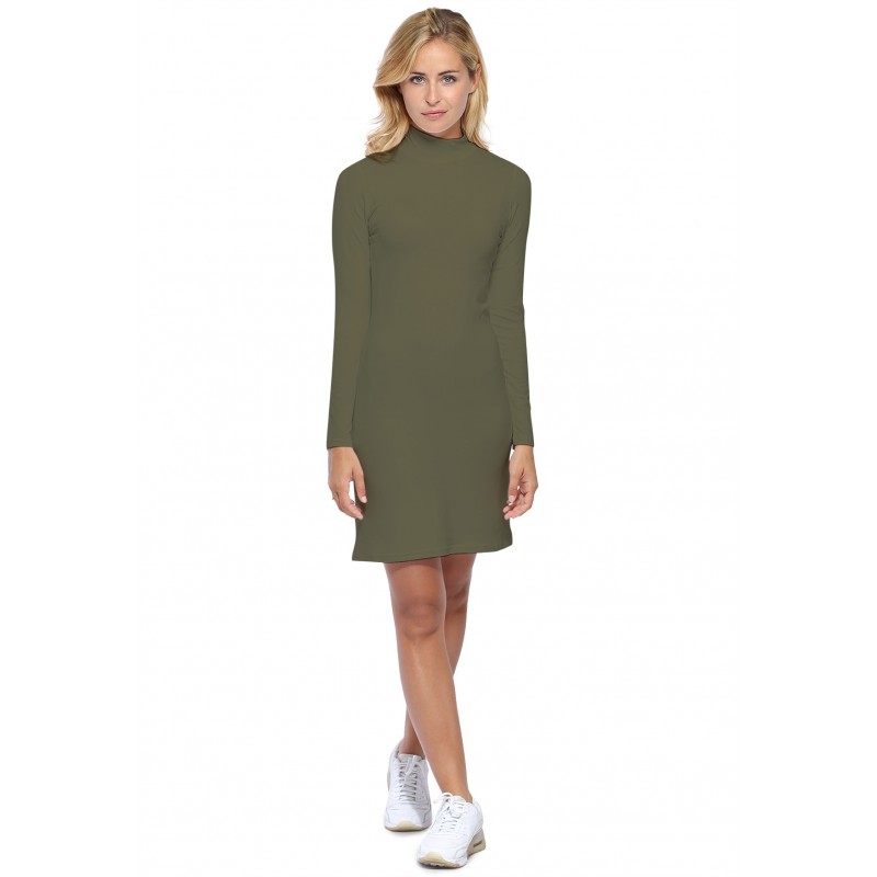 Robe col montant manches longues en maille modal PENNY20 Robe col montant manches longues en maille modal PENNY20