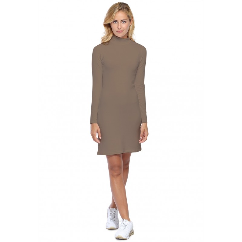 Robe col montant manches longues en maille modal PENNY20 Robe col montant manches longues en maille modal PENNY20