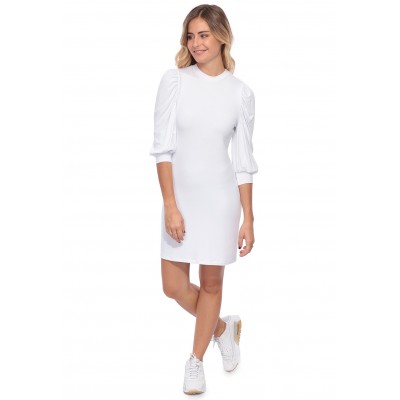 Robe midi manches bouffantes FUSION