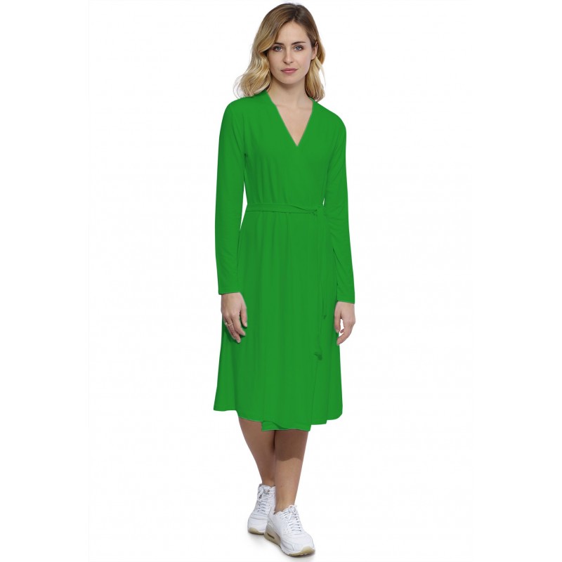 Robe cache-coeur manches longues en modal PEPITA Robe cache-coeur manches longues en modal PEPITA
