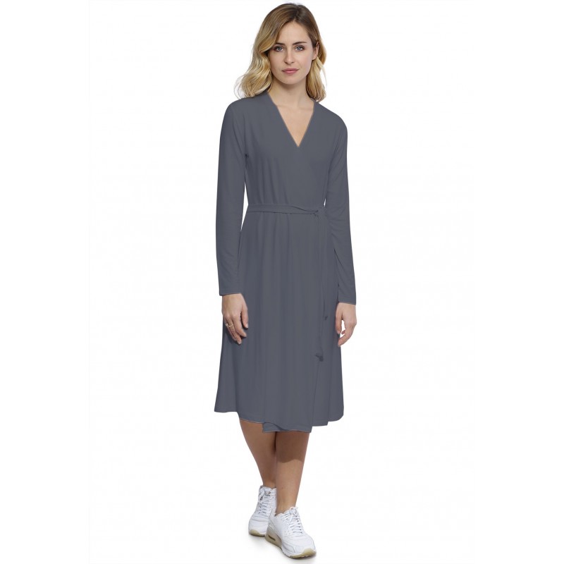 Robe cache-coeur manches longues en modal PEPITA Robe cache-coeur manches longues en modal PEPITA