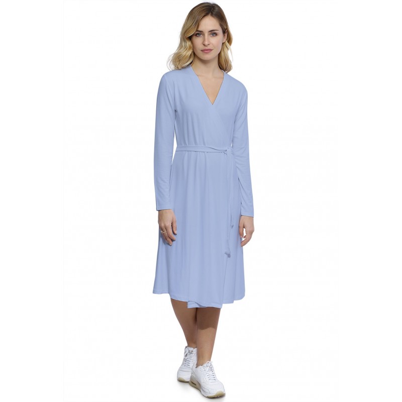 Robe cache-coeur manches longues en modal PEPITA Robe cache-coeur manches longues en modal PEPITA