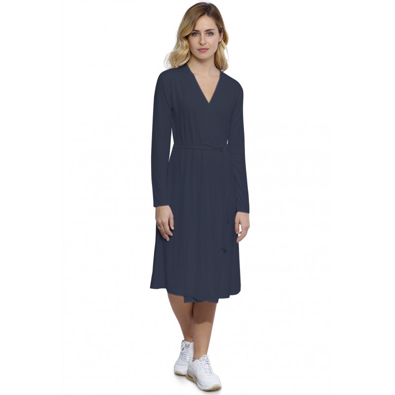 Robe cache-coeur manches longues en modal PEPITA Robe cache-coeur manches longues en modal PEPITA