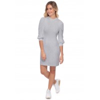Robe midi manches bouffantes FUSION