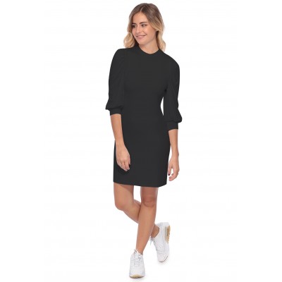 Robe midi manches bouffantes FUSION