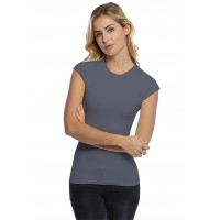 T-shirt col ras du cou manches cape femme – Katia | Rendez-Vous Paris
