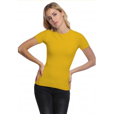 T-shirt ras du cou doublé devant manches courtes en modal KATIA03