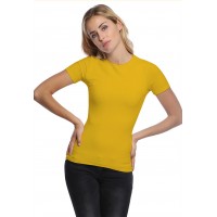 T-shirt ras du cou doublé devant manches courtes en modal KATIA03