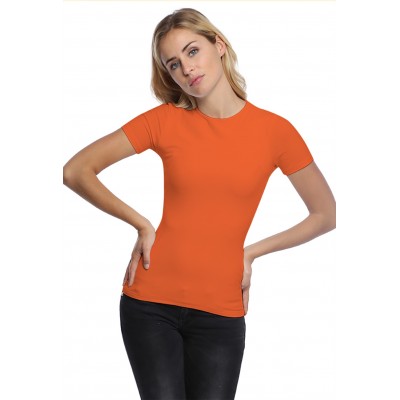 T-shirt ras du cou doublé devant manches courtes en modal KATIA03