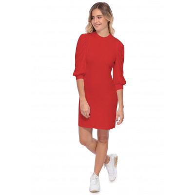 Robe midi manches bouffantes FUSION