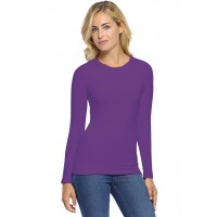 T-shirt col rond manches longues en modal KATIA05