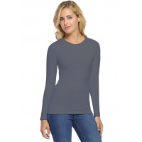 T-shirt col rond manches longues en modal KATIA05