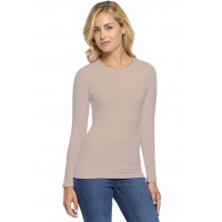 T-shirt col rond manches longues en modal KATIA05