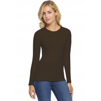 T-shirt col rond manches longues en modal KATIA05